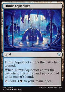 Dimir Aqueduct⁣ - Commander 2017⁣ (Uncommon)⁣ [245]
