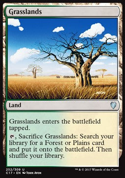 Grasslands⁣ - Commander 2017⁣ (Uncommon)⁣ [252]