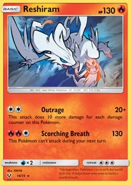 Reshiram⁣ - Shining Legends⁣ (Holo Rare)⁣ [14]