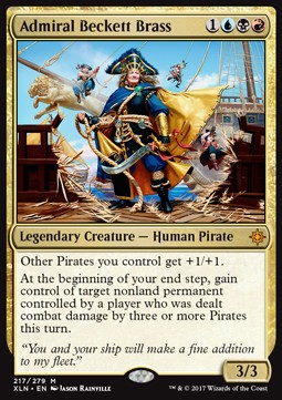 Admiral Beckett Brass⁣ - Ixalan⁣ (Mythic)⁣ [217]