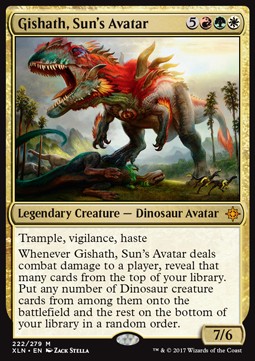 Gishath, Sun's Avatar⁣ - Ixalan⁣ (Mythic)⁣ [222]