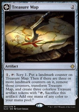 Treasure Map / Treasure Cove⁣ - Ixalan⁣ (Rare)⁣ [250]