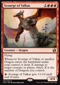 Scourge of Valkas⁣ - Iconic Masters⁣ (Rare)⁣ [145]
