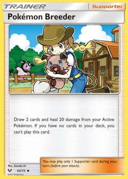 Pokémon Breeder⁣ - Shining Legends⁣ (Uncommon)⁣ [63]