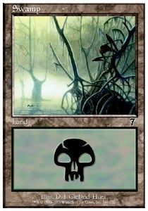 Swamp (V.1)⁣ - Seventh Edition⁣ (Land)⁣ [346]