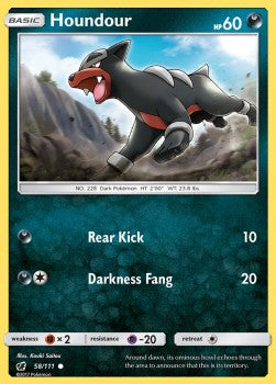 Houndour⁣ - Crimson Invasion⁣ (Common)⁣ [58]