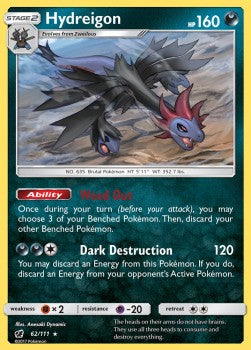 Hydreigon⁣ - Crimson Invasion⁣ (Rare)⁣ [62]