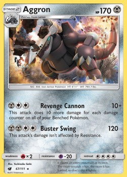 Aggron⁣ - Crimson Invasion⁣ (Holo Rare)⁣ [67]