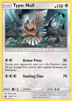 Type: Null⁣ - Crimson Invasion⁣ (Holo Rare)⁣ [89]