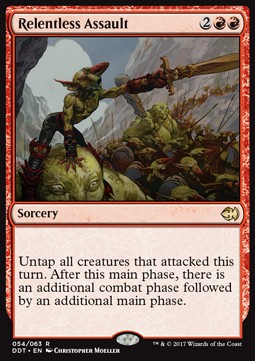 Relentless Assault⁣ - Duel Decks: Merfolk vs. Goblins⁣ (Rare)⁣ [54]