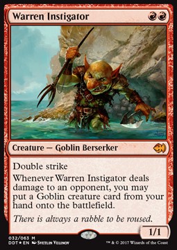 Warren Instigator⁣ - Duel Decks: Merfolk vs. Goblins⁣ (Mythic)⁣ [32]