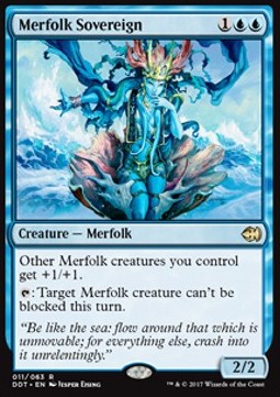 Merfolk Sovereign⁣ - Duel Decks: Merfolk vs. Goblins⁣ (Rare)⁣ [11]