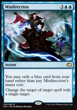 Misdirection⁣ - Duel Decks: Merfolk vs. Goblins⁣ (Rare)⁣ [15]