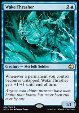 Wake Thrasher⁣ - Duel Decks: Merfolk vs. Goblins⁣ (Rare)⁣ [24]