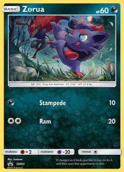 Zorua⁣ - SM Black Star Promos⁣ (Promo)⁣ [83]