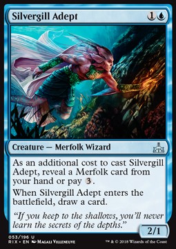 Silvergill Adept⁣ - Rivals of Ixalan⁣ (Uncommon)⁣ [53]