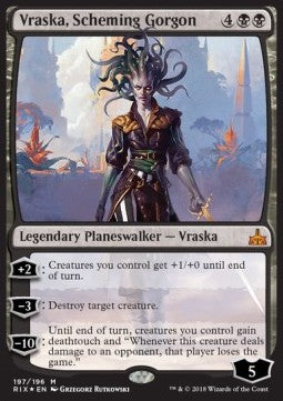 Vraska, Scheming Gorgon⁣ - Rivals of Ixalan⁣ (Mythic)⁣ [197]