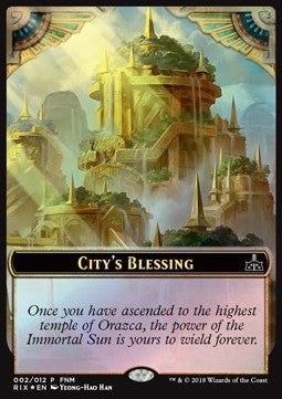 City's Blessing Token / Elemental Token (R 0/1)⁣ - Friday Night Magic Promos⁣ (Token)⁣ [2018-02]