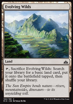 Evolving Wilds⁣ - Rivals of Ixalan⁣ (Common)⁣ [186]