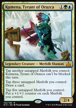 Kumena, Tyrant of Orazca⁣ - Rivals of Ixalan⁣ (Mythic)⁣ [162]