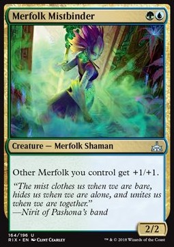 Merfolk Mistbinder⁣ - Rivals of Ixalan⁣ (Uncommon)⁣ [164]