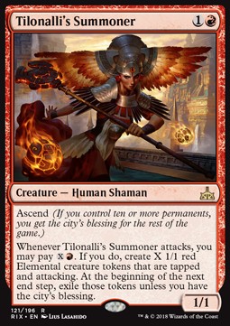 Tilonalli's Summoner⁣ - Rivals of Ixalan⁣ (Rare)⁣ [121]