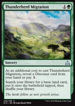 Thunderherd Migration⁣ - Rivals of Ixalan⁣ (Uncommon)⁣ [149]