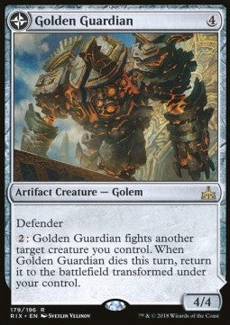 Golden Guardian // Gold-Forge Garrison⁣ - Rivals of Ixalan⁣ (Rare)⁣ [179]