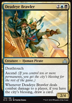 Deadeye Brawler⁣ - Rivals of Ixalan⁣ (Uncommon)⁣ [155]