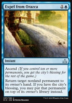 Expel from Orazca⁣ - Rivals of Ixalan⁣ (Uncommon)⁣ [37]
