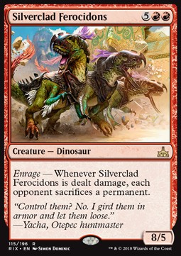 Silverclad Ferocidons⁣ - Rivals of Ixalan⁣ (Rare)⁣ [115]