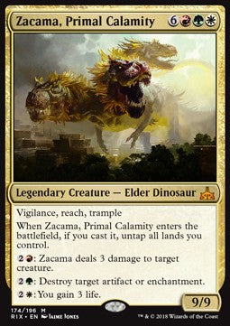 Zacama, Primal Calamity⁣ - Rivals of Ixalan⁣ (Mythic)⁣ [174]