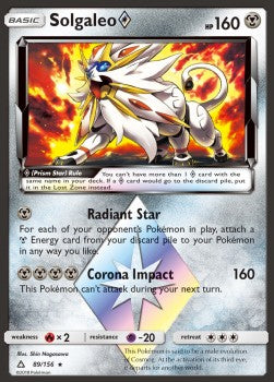 Solgaleo ◇⁣ - Ultra Prism⁣ (Holo Rare)⁣ [89]