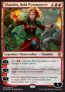 Chandra, Bold Pyromancer⁣ - Dominaria⁣ (Mythic)⁣ [275]