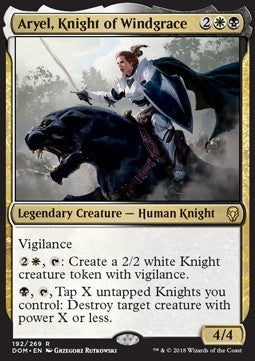 Aryel, Knight of Windgrace⁣ - Dominaria⁣ (Rare)⁣ [192]