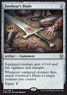 Forebear's Blade⁣ - Dominaria⁣ (Rare)⁣ [214]