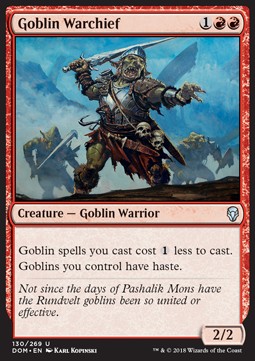 Goblin Warchief⁣ - Dominaria⁣ (Uncommon)⁣ [130]
