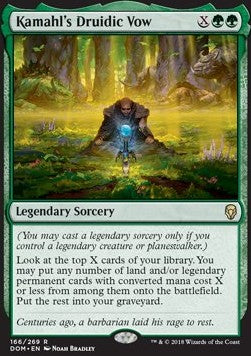 Kamahl's Druidic Vow⁣ - Dominaria⁣ (Rare)⁣ [166]