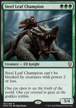 Steel Leaf Champion⁣ - Dominaria⁣ (Rare)⁣ [182]