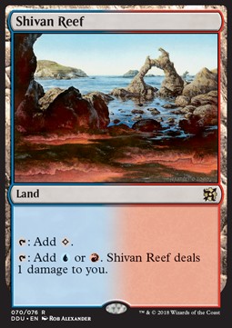 Shivan Reef⁣ - Duel Decks: Elves vs. Inventors⁣ (Rare)⁣ [70]