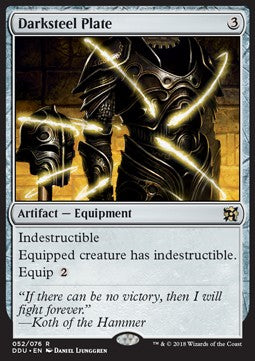 Darksteel Plate⁣ - Duel Decks: Elves vs. Inventors⁣ (Rare)⁣ [52]