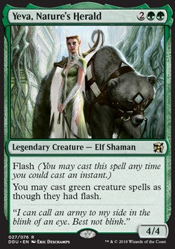 Yeva, Nature's Herald⁣ - Duel Decks: Elves vs. Inventors⁣ (Rare)⁣ [27]