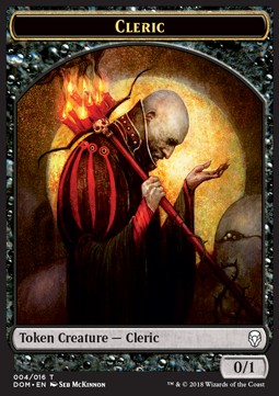 Cleric Token (Black 0/1)⁣ - Dominaria⁣ (Token)⁣ [T04]