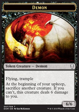 Demon Token (Black 6/6)⁣ - Dominaria⁣ (Token)⁣ [T07]