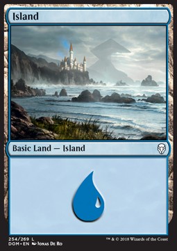 Island (V.1)⁣ - Dominaria⁣ (Land)⁣ [254]
