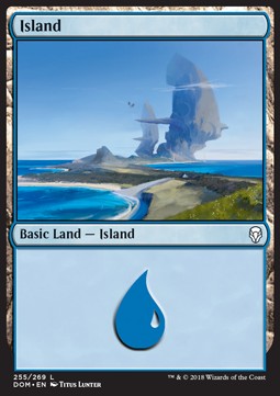 Island (V.2)⁣ - Dominaria⁣ (Land)⁣ [255]
