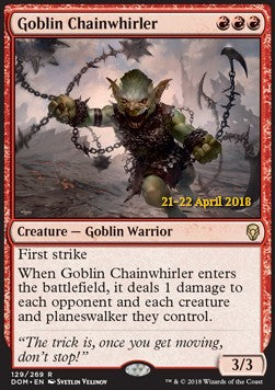 Goblin Chainwhirler⁣ - Dominaria: Promos⁣ (Rare)⁣ [129]