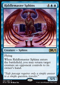 Riddlemaster Sphinx⁣ - Core 2019⁣ (Rare)⁣ [287]