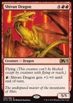 Shivan Dragon⁣ - Core 2019⁣ (Rare)⁣ [300]