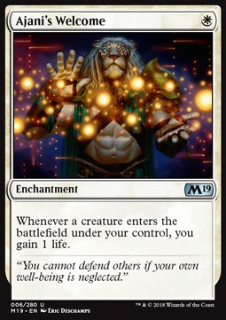 Ajani's Welcome⁣ - Core 2019⁣ (Uncommon)⁣ [6]